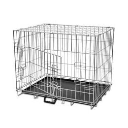 Cage En Métal Pliable Pour Chien M - Noir