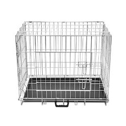 Cage En Métal Pliable Pour Chien M - Noir