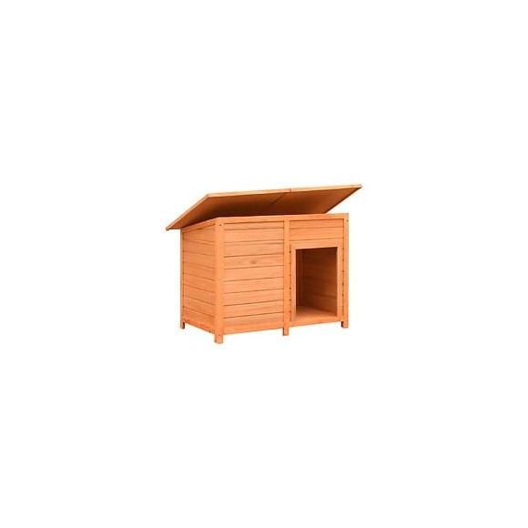 Niche Pour Chiens Bois De Pin Et De Sapin Solide 120x77x86 Cm - Brun - Accessoires Pour Chiens - Niches Pour Chiens - Brun - Br