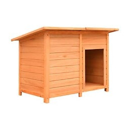 Niche Pour Chiens Bois De Pin Et De Sapin Solide 120x77x86 Cm - Brun - Accessoires Pour Chiens - Niches Pour Chiens - Brun - Br