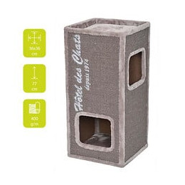 Ebi Griffoir Trend Rockefeller 77 - 36 X 36 X 77 Cm - 8,9 Kg - Gris - Pour Chat