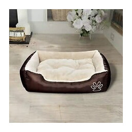 Panier Pour Chien Taille Xxl Marron Et Beige - Brun