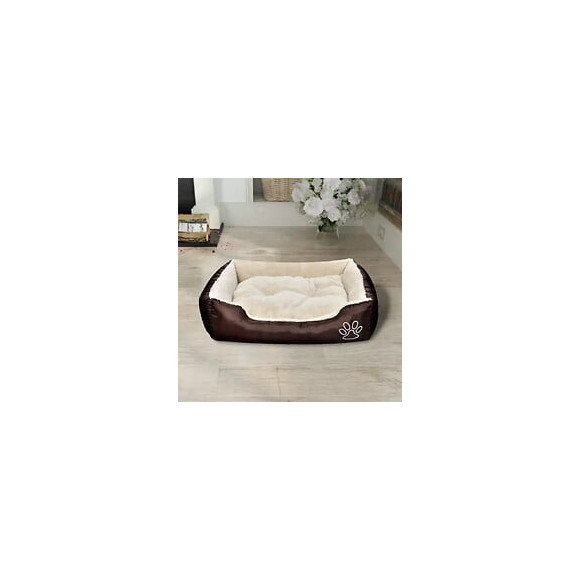 Panier Pour Chien Taille Xxl Marron Et Beige - Brun