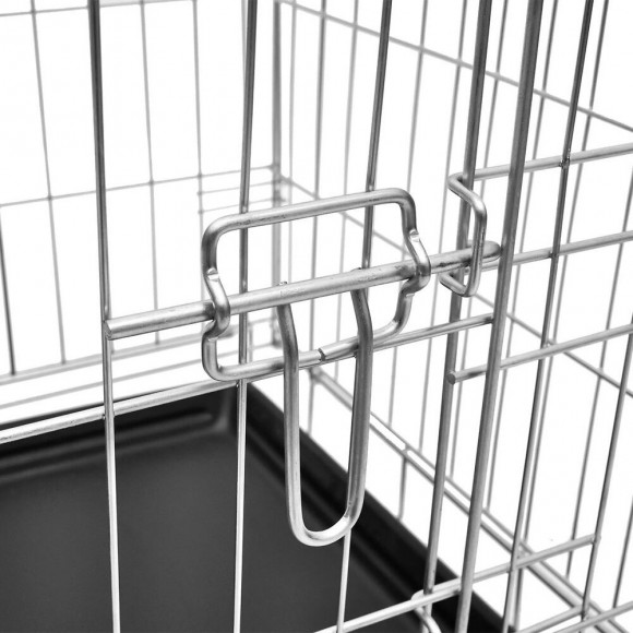 Cage En Métal Pliable Pour Chien M - Noir