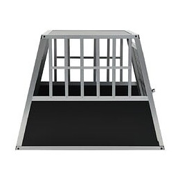 Cage Pour Chien Avec Une Porte 65 X 91 X 69,5 Cm - Accessoires Pour Chiens - Niches Pour Chiens - Argent - Argent