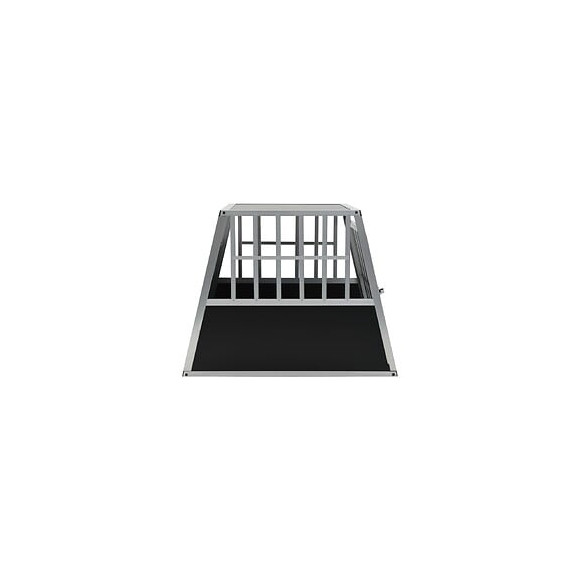 Cage Pour Chien Avec Une Porte 65 X 91 X 69,5 Cm - Accessoires Pour Chiens - Niches Pour Chiens - Argent - Argent