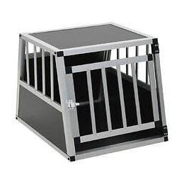 Cage Pour Chien Avec Une Porte 54 X 69 X 50 Cm - Accessoires Pour Chiens - Niches Pour Chiens - Argent - Argent