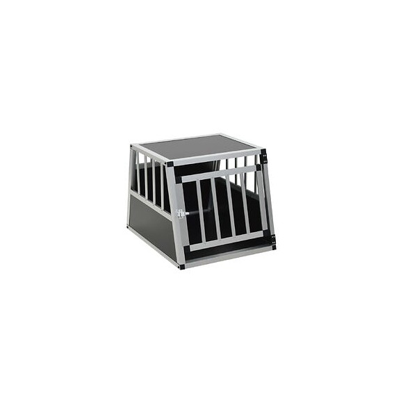 Cage Pour Chien Avec Une Porte 54 X 69 X 50 Cm - Accessoires Pour Chiens - Niches Pour Chiens - Argent - Argent
