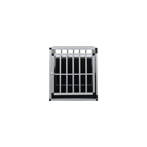 Cage Pour Chien Avec Une Porte 65 X 91 X 69,5 Cm - Accessoires Pour Chiens - Niches Pour Chiens - Argent - Argent