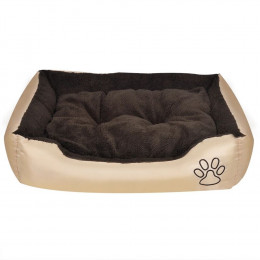 Panier Chaud Pour Chien Avec Coussin Rembourré Taille Xl - Brun
