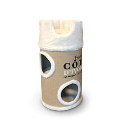 D+d Homecollection Cote Divoire Catdome 34 X 34 X 72 Cm - 4,3 Kg - Creme - Pour Chat