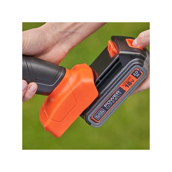 Kit Cisaille À Gazon + Taille-haie Avec Batterie 18v 2ah Lithium Black&decker