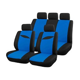 Housse Auto Bleue Universelle 9 Pcs