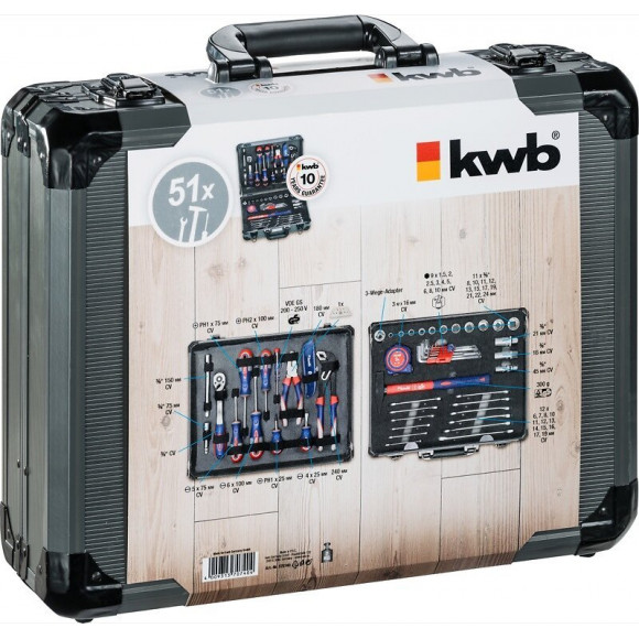 Coffre À Outils De 51 Pièces