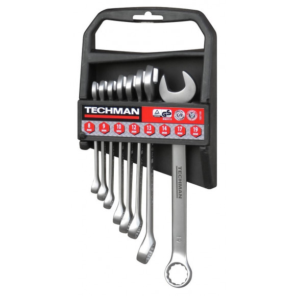 Jeu De 8 Clés Mixtes Industries: 8/9/10/12/13/14/17/19mm