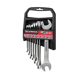 Jeu De 8 Clés Doubles Fourches Industries: 6x7 / 8x9 / 10x11 / 12x13 / 14x15 / 16x17 / 18x19 / 20x22 Mm