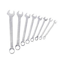 Jeu De 8 Clés Mixtes Acier Chrome Vanadium