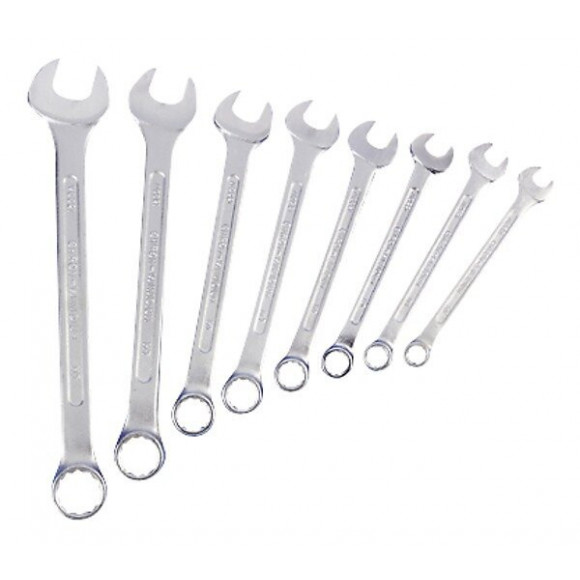 Jeu De 8 Clés Mixtes Acier Chrome Vanadium