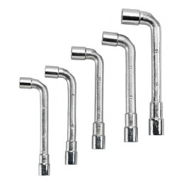 Jeu De 5 Clés À Pipe Debouchées Chromées Mat