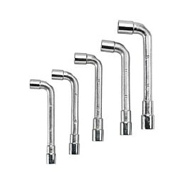 Jeu De 5 Clés À Pipe Debouchées Chromées Mat