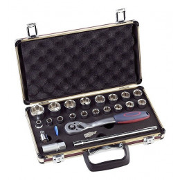 Coffret Clés À Douilles Carré 1/2 23 Pièces