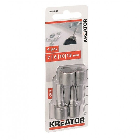 Embouts À Douille 7/8/10/13 Mm - 4 Pièces