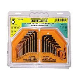 Jeu De Clés 6 Pans En Mm Et Pouce