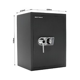 Coffre Fort Rottner Toscana 65 Db Silvergrey Serrure À Clé