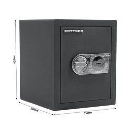 Coffre Fort Rottner Toscana 50 Db Silvergrey Serrure À Clé
