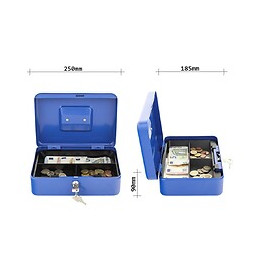 Caissette À Monnaie Rottner Traun 3 Bleu Serrure À Clé