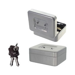 Caisse À Monnaie Rottner Argent Traun 2 Serrure À Clé