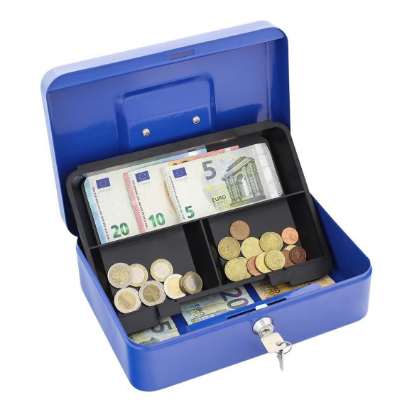 Caissette À Monnaie Rottner Traun 3 Bleu Serrure À Clé