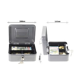 Caisse À Monnaie Rottner Argent Traun 2 Serrure À Clé