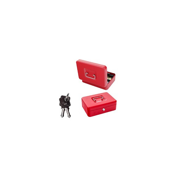Caisse À Monnaie Rottner Rouge Traun 3 Serrure À Clé
