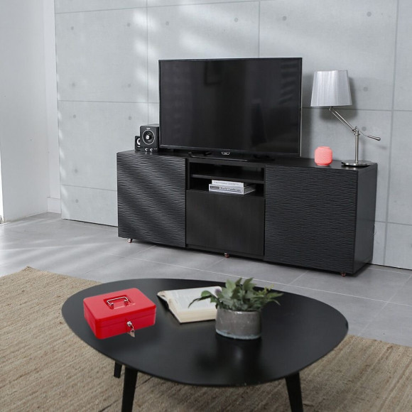 Caisse À Monnaie Rottner Rouge Traun 3 Serrure À Clé