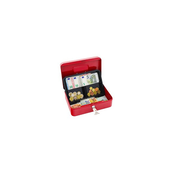 Caisse À Monnaie Rottner Rouge Traun 3 Serrure À Clé