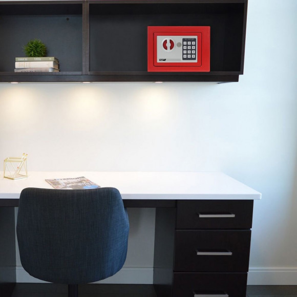 Coffre Fort Rottner Dagobert Rouge Serrure Électronique