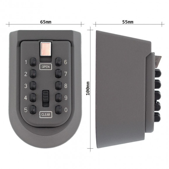 Boîte À Clés Rottner Noir Keykeeper Serrure À Combinaison