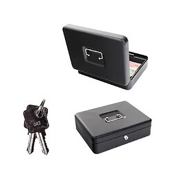 Caisse À Monnaie Rottner Noire London Serrure À Clé