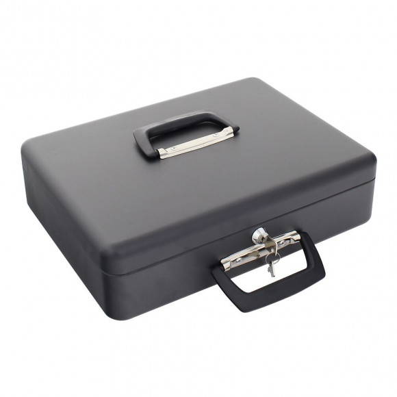 Caisse À Monnaie Rottner Noire London Serrure À Clé