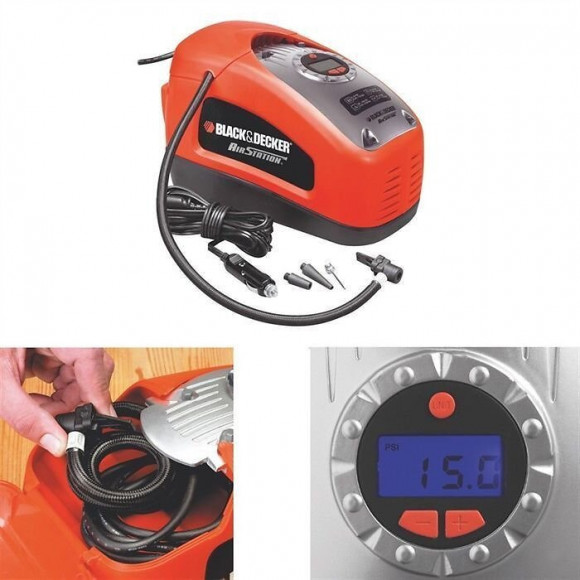 Black+decker Compresseur Programmable 12 V/ 220v  11 Bars