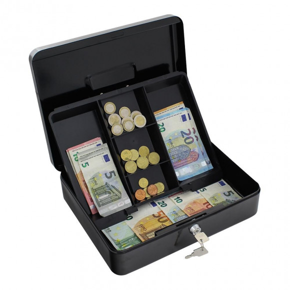 Caissette À Monnaie Rottner Traun 4 Noir Serrure À Clé