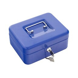Caisse À Monnaie Rottner Bleue Traun 2 Serrure À Clé