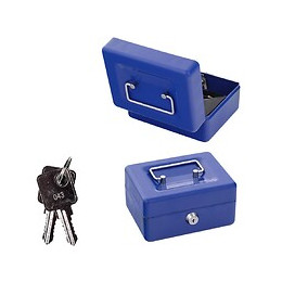 Caissette À Monnaie Rottner Traun 1 Bleu Serrure À Clé