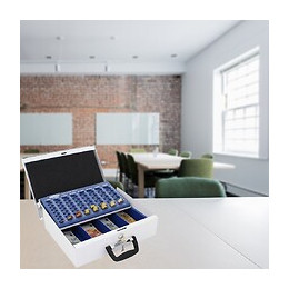 Caisse À Monnaie Rottner Bruessel Blanche Serrure À Clé