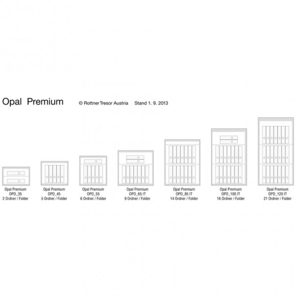 Coffre Fort Rottner Opal Fire Opd-55 Premium Serrure À Combinaison