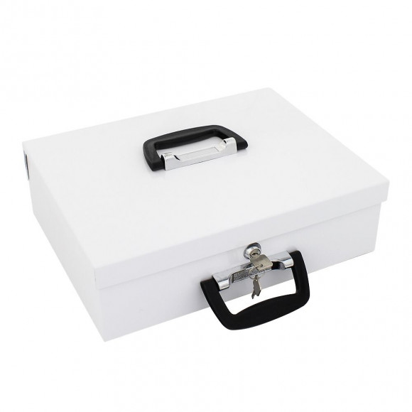 Caisse À Monnaie Rottner Bruessel Blanche Serrure À Clé