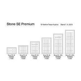 Coffre Fort À Emmurer Rottner Wallsafe Stone Premium Se 45 Db Serrure À Clé