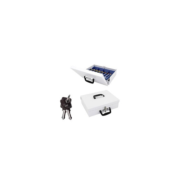 Caisse À Monnaie Rottner Bruessel Blanche Serrure À Clé