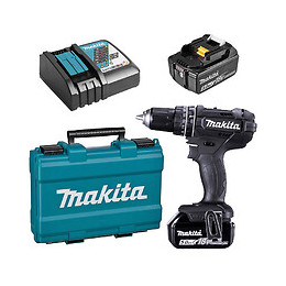 Perceuse Visseuse À Percussion Makita Dhp482rteb (2 X 5,0 Ah)